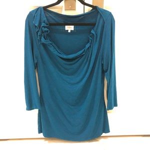Anthropologie Deletta Cowl Neck Top NWOT